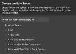 Altium Design - Rule Wizard