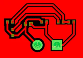 Output PCB Layout of the Example Circuit