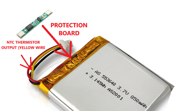 basic protection board and NTC thermistor