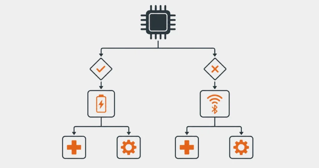 Entscheidungsbaum zur Mikrocontroller-Auswahl für Wearables