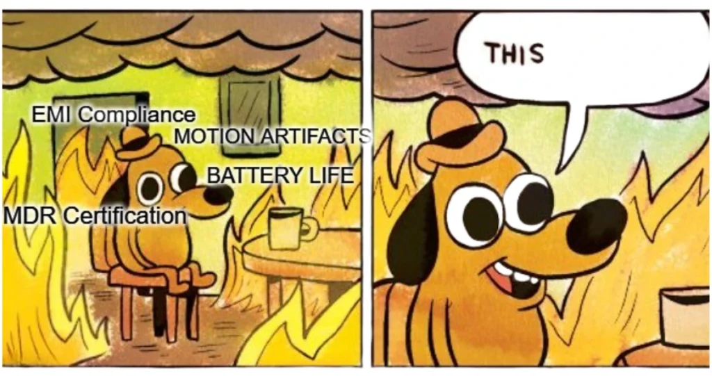 Meme: Entwickler ignoriert Health-Monitoring-Probleme